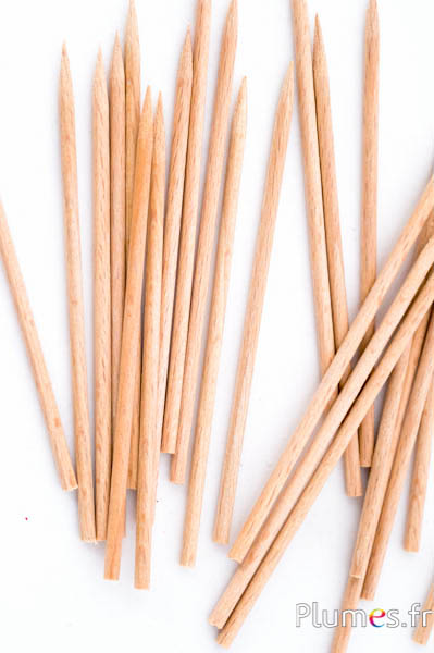 Baguettes en bois - 10 cm - naturel